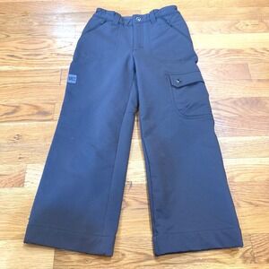 MEC Kids Gray Softshell Cargo Hiking Pants Stretch Outdoor Activewear